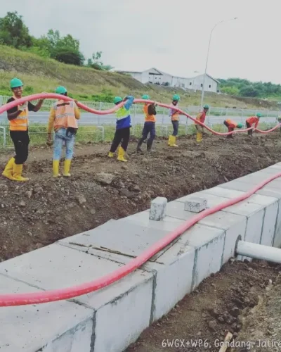 Proses percepatan elektrikal di Dhoho International Airport Kediri yang akan soft opening pada